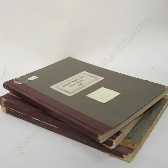 3 BOUND VOLUMES AUCKLAND WEEKLY NEWS 