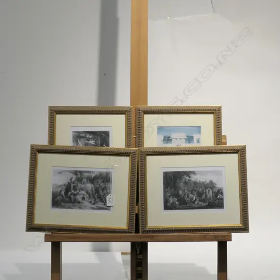 4 FRAMED REPRODUCTION PRINTS