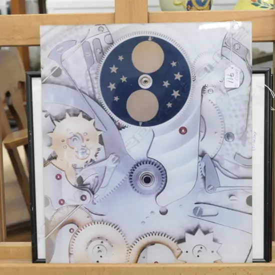 WATCH MOVEMENT PRINT UNDER PERSPEX PANEL
