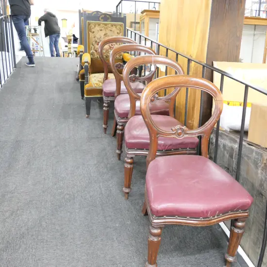 4 VICT BALLOON BACK CHAIRS
