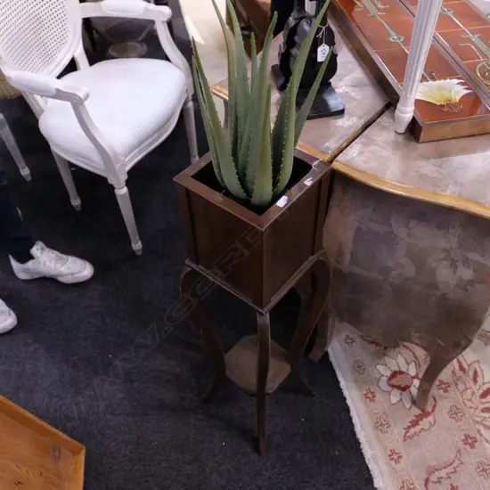PLANT STAND W/ ALOE VERA PLANT H. 870MM