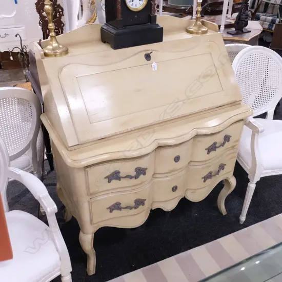 BOMBE FRONTED WRITING DESK BY GRANGE W. 1000MM