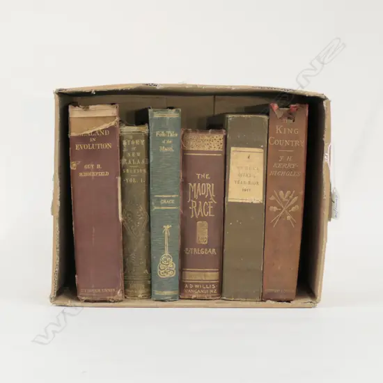 6 BOOKS RELATING TO NZ MAORI RACE ETC.