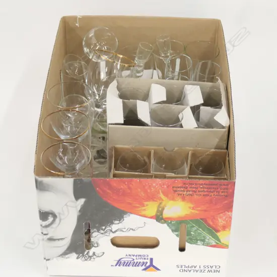 LOT ASST STEMMED GLASSWARE 