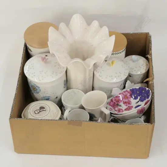 LOT ASST CHINA INCL. CROWN LYNN + CANISTERS, ETC.