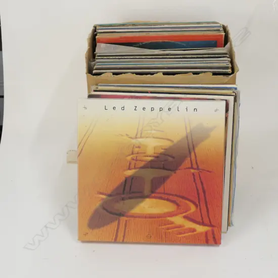 LOT ASST RECORDS INCLUDING LED ZEPPELIN/DAVID BOWIE/LEON RUSSELL ETC