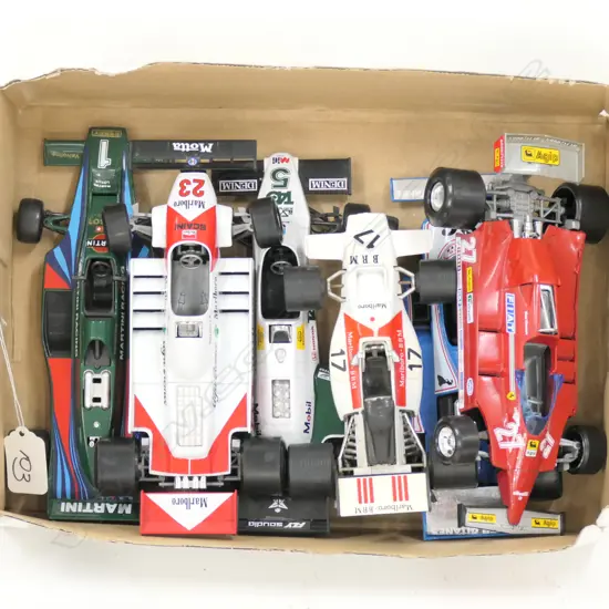 6 ASST FORMULA ONE MODEL RACING CARS L 170 MM