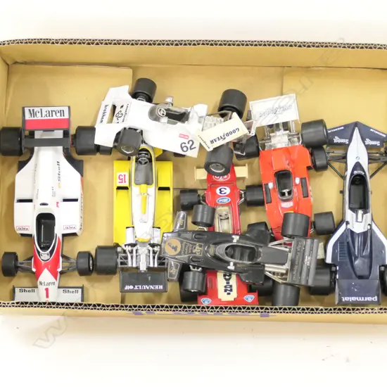 7 ASST FORMULA ONE MODEL RACING CARS L 170 MM