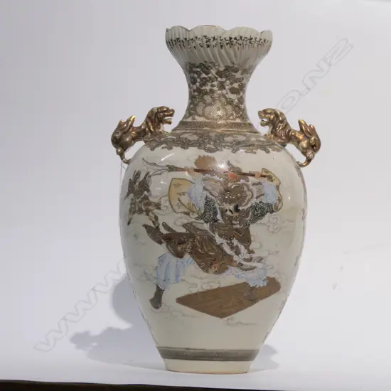 LARGE SATSUMA VASE C1910 H 420 MM