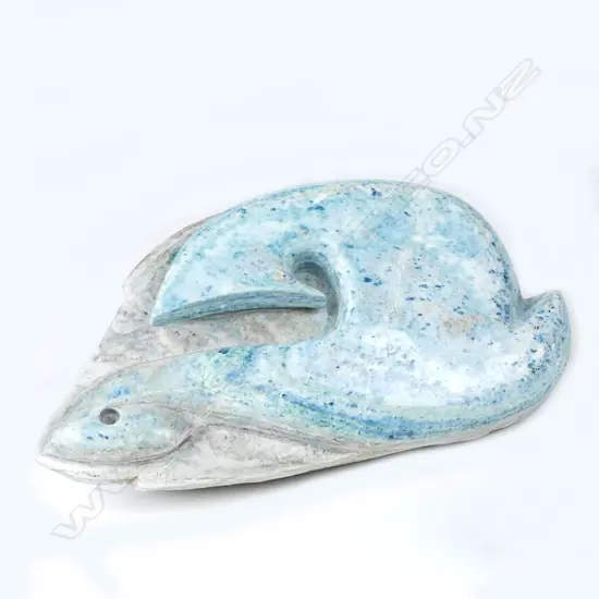 CARVED STONE FISHHOOK ROCK