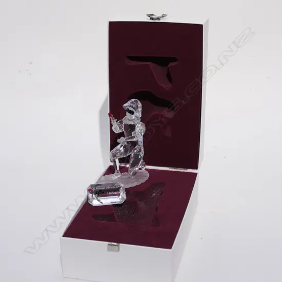 SWAROVSKI CRYSTAL 'MASQUERADE HARLEQUIN' 2001 + STAND