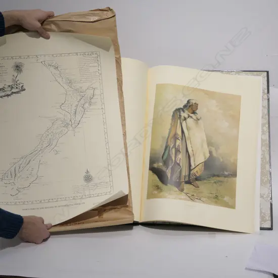 FOLIO LITHOGRAPHS NZ. BY OLIVER + NZ MAPS