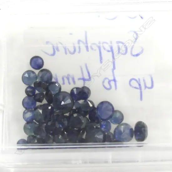 FACET CUT SAPPHIRES TOTAL 10CT