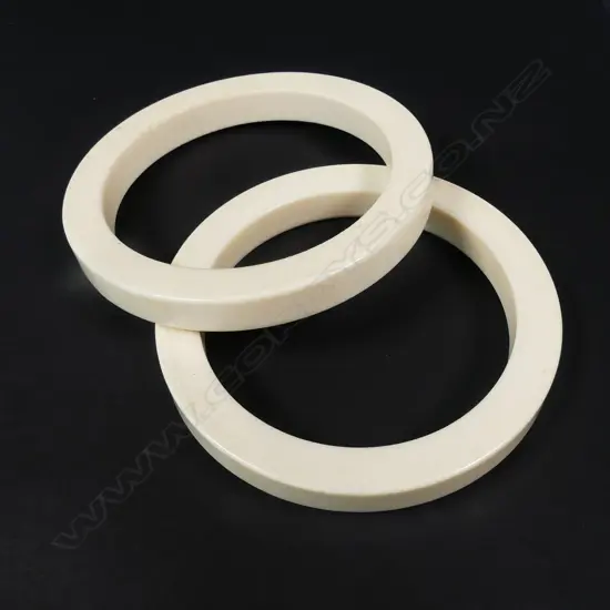 TWO IVORY BANGLES