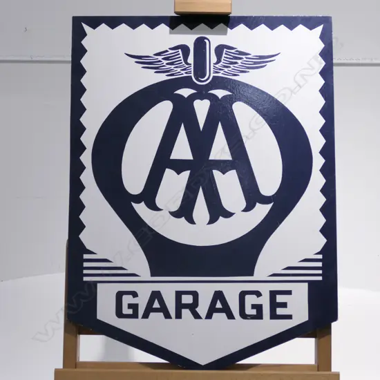 WOODEN AA GARAGE SIGN H 760 MM