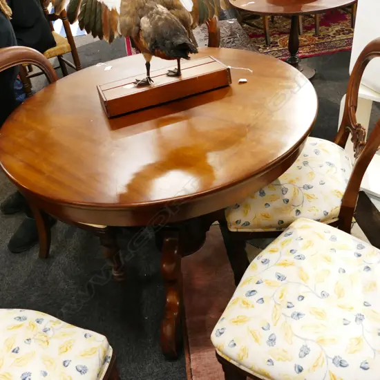 CIRCULAR MAHOGANY OCCASIONAL 