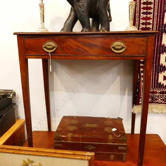 19THC SINGLE DRAWER SIDE TABLE L 750 MM