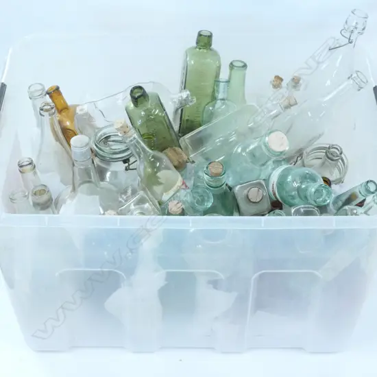 LOT ASST ANTIQUE BOTTLES