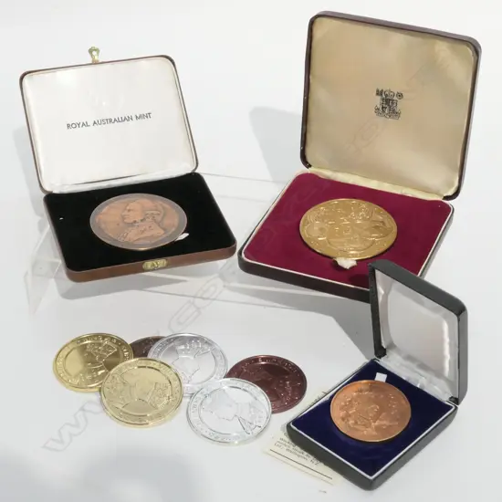 AUSTRALIAN; NZ; NUMISMATIC SOC. MEDALS & OTHERS