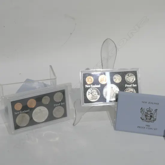 2 NZ 1988 PROOF COIN SETS (18343)