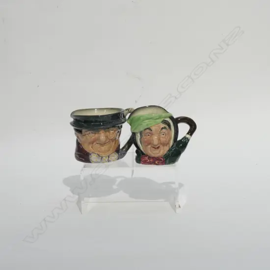 TWO R/D CHARACTER JUGS BACK STAMP