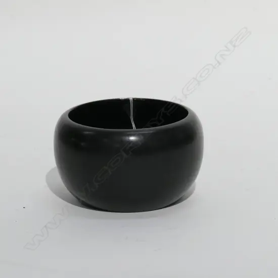 CHINESE TURNED WOODEN BOWL 