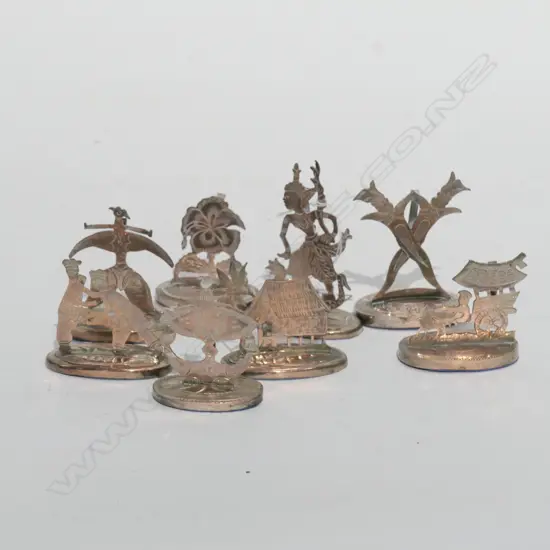 8 VINTAGE THAI PLACE NAME STANDS