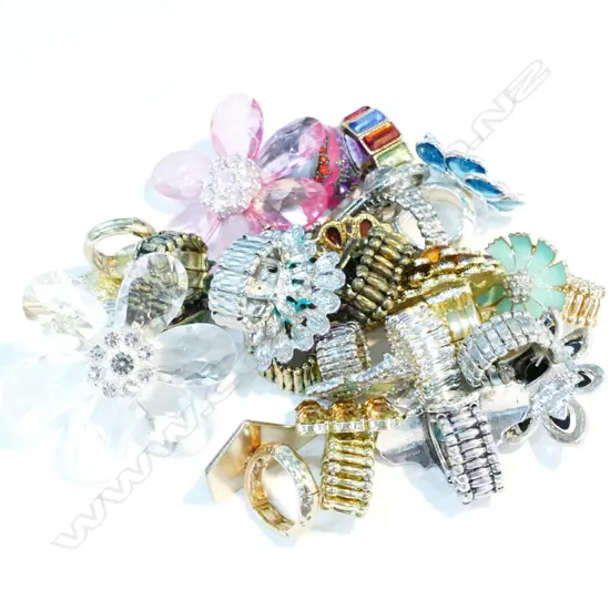 COSTUME JEWELLERY, 20 X RINGS