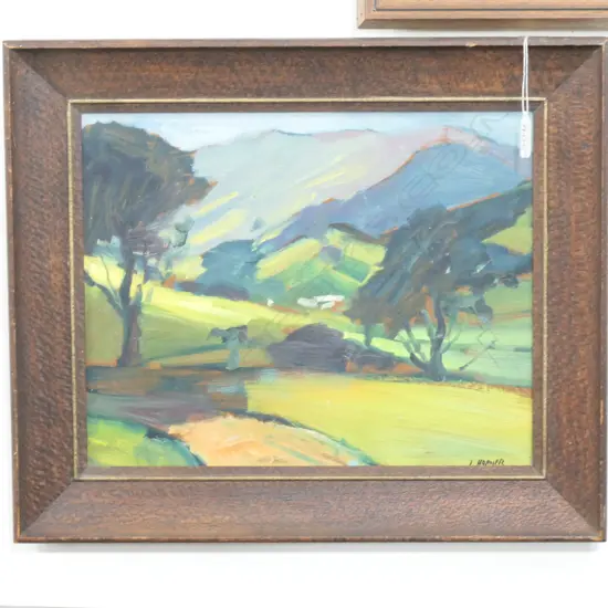 JOHN HORNER, OIL ON BOARD, LANDSCAPE 290 X 360mm