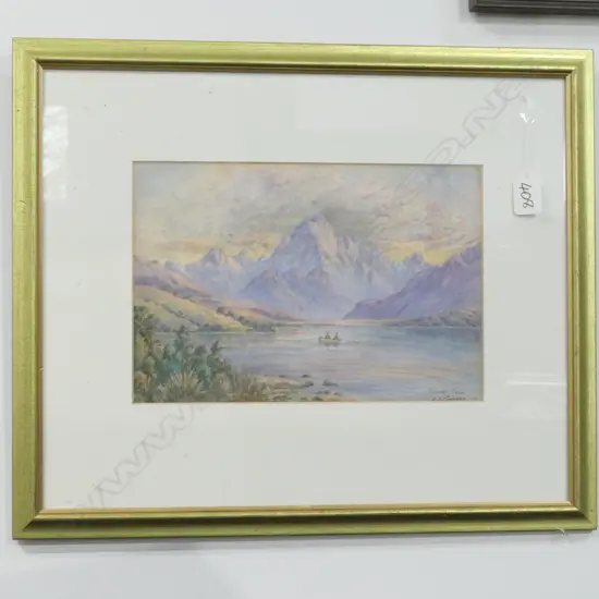 E A CHAPMAN W/C 'MOUNT COOK NZ' 1920 200 X 300MM