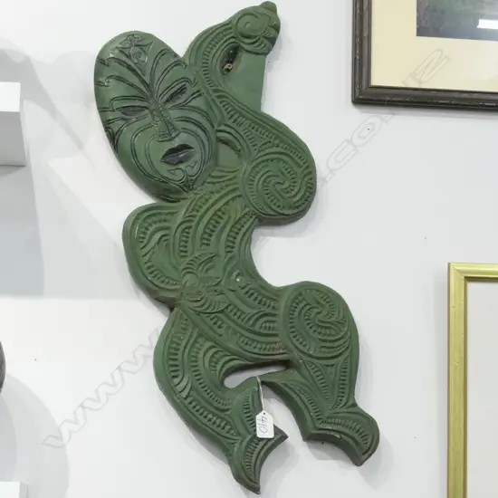HEAVY MAORI GREEN TANIWHA H. 630MM