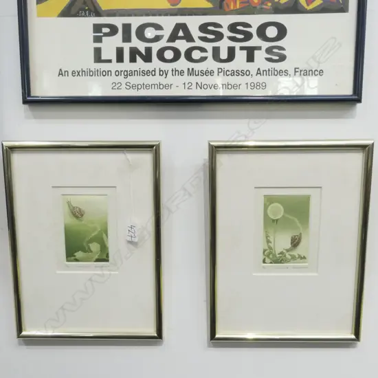 2 ETCHINGS BY ADAM B MARSHALL S + D 86