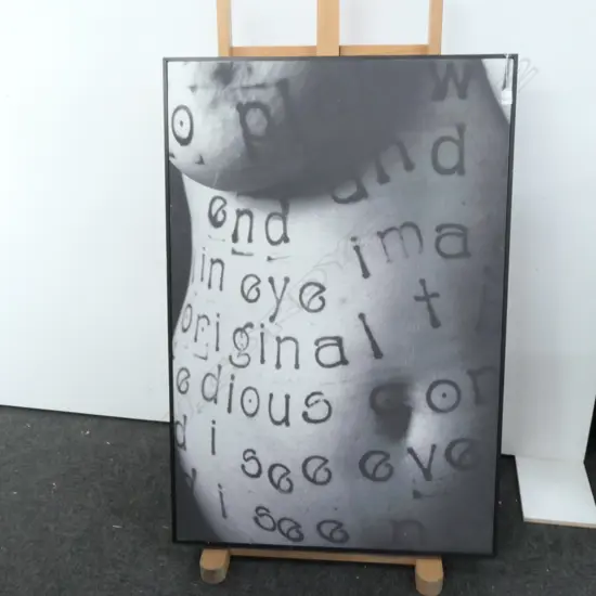  LARGE BLACK & WHITE PHOTO ON CANVAS