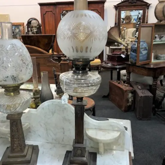 VICTORIAN KERO LAMP H 750 MM