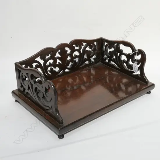 SMALL VICT ROSEWOOD BOOKSTAND 