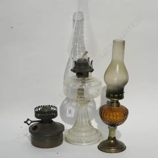 3 ASST KERO LAMPS H 540 MM