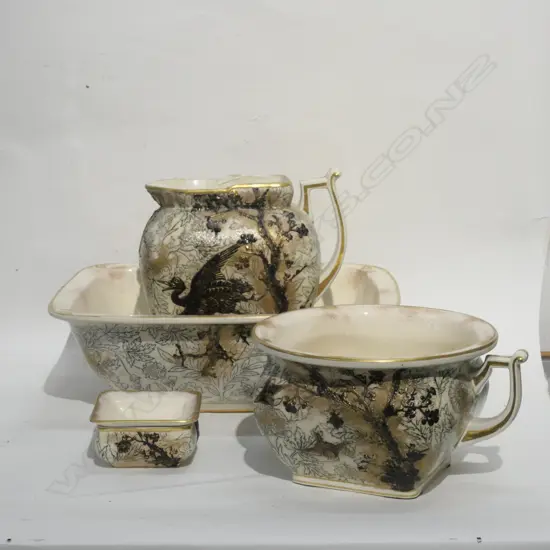 DOULTON BURSLEM 4PC WASHBASIN ETC