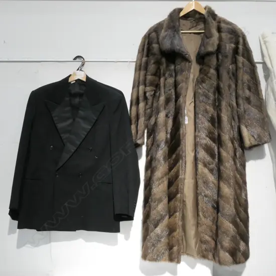 2 DINNER JACKETS + VINTAGE FUR COAT