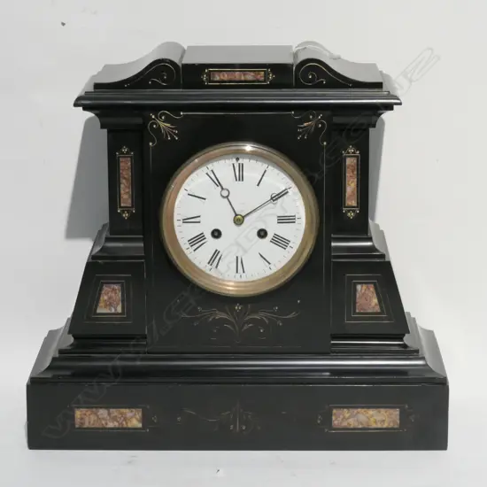 VICT. SLATE MANTLE CLOCK H. 360