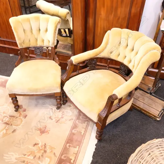 2 EDW. TUB CHAIRS