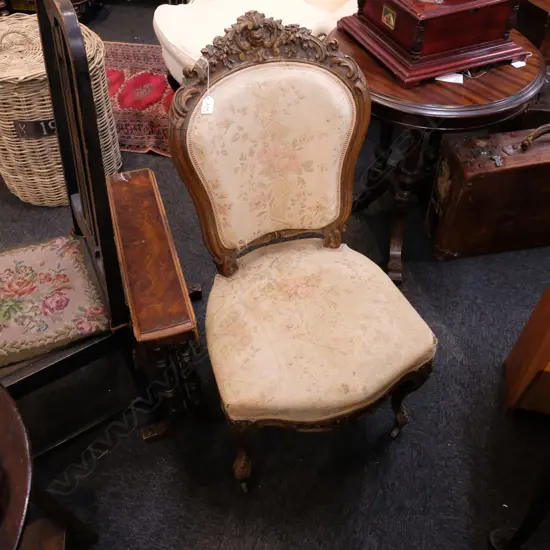 VICT. CARVED SIDE CHAIR