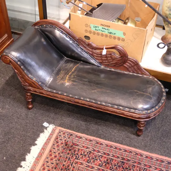 MINIATURE MODEL OF VICTORIAN CHAISE L. 1000MM