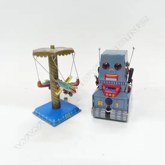 CHINESE BOXED C/WORK T/PLATE ROBOT TOGETHER WITH T/PLATE PLANE WHEEL H 90 MM