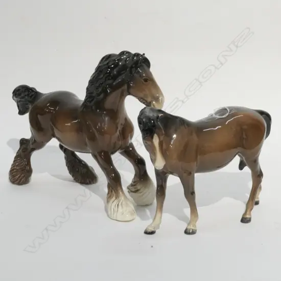TWO BESWICK HORSES
