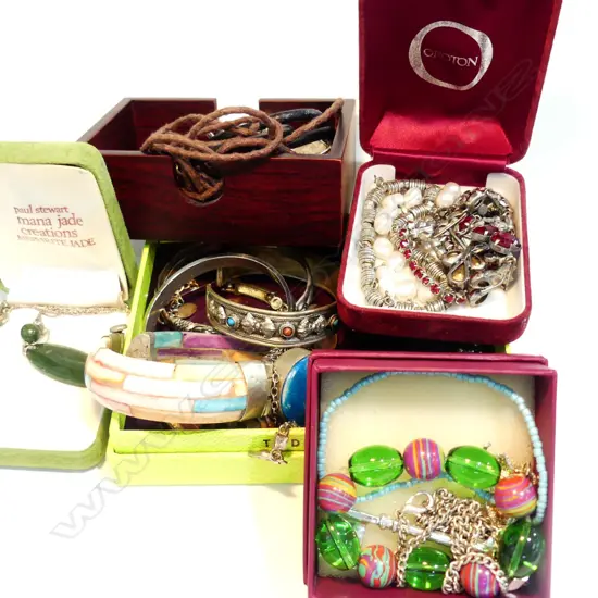 BOX OF COSTUME JEWELLERY
