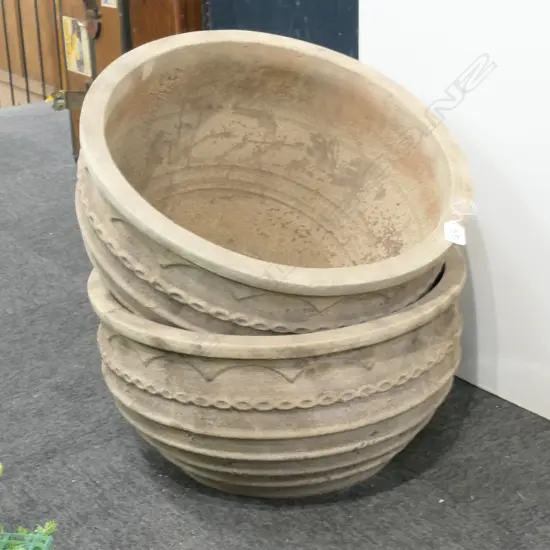 PR ANTIQUE FRENCH STYLE SWAG PLANTERS