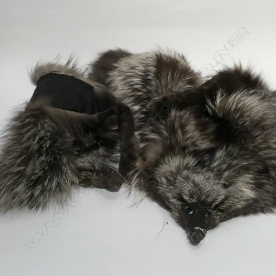 2 X FUR STOLES/SILVER FOX