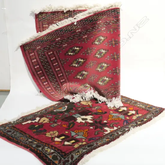 SMALL HAMADAN RUG & SMALL BALUCHI RUG