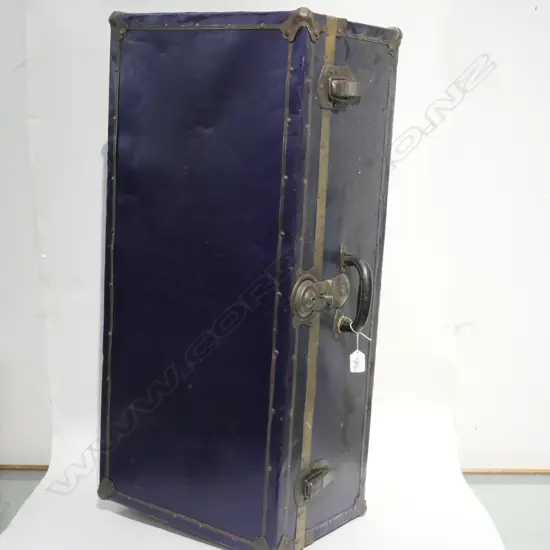 BLUE TIN TRUNK L 900 MM