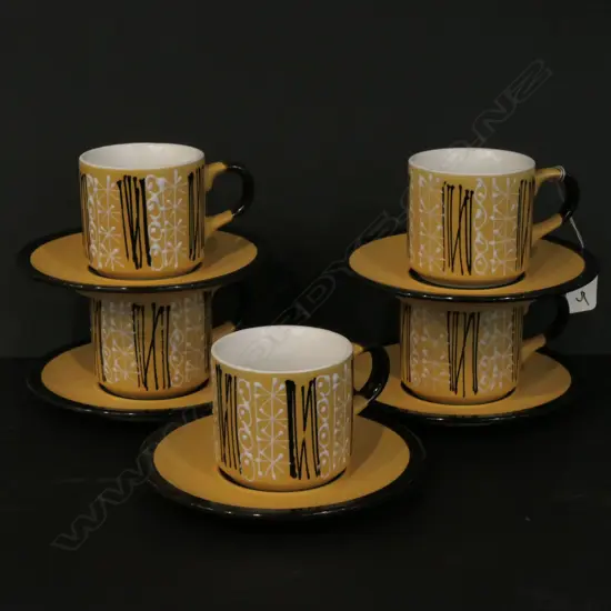 RETRO MID-CENTURY SCANDINAVIAN 10 PIECE COFFEE SET
